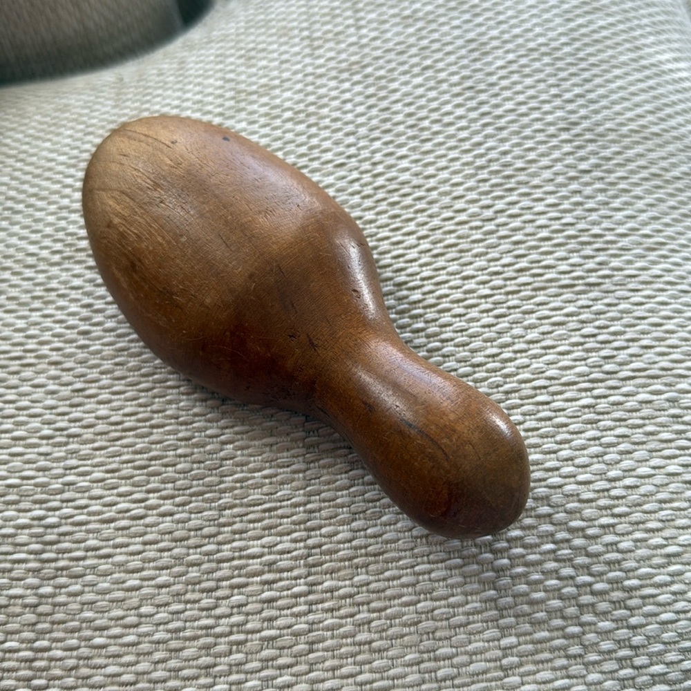Antique wooden darning egg